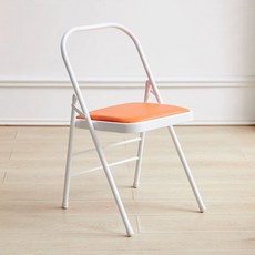 접이식 요가 의자 필라테스 홈트 운동 스트레칭 자세 교정용, 오렌지 요가 의자 두께 1.5, 1개