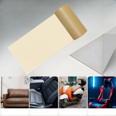 자체 접착식 가죽 리페어 패치 롤 보수 스티커 시트지, 아이보리