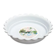 해바라기 화분받침 1~9호 (원형 화분받침대), 흰색, 10개