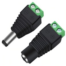 자체 DC플러그 DC 젠더 연결잭 변환젠더 5.5mm, 2세트, 5.5*2.5mm