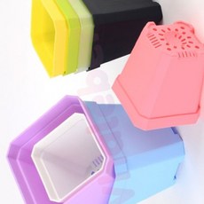 사각 미니꽃화분 프라스틱화분 화분프라스틱 사각화분 클래식화분 모던화분 튼튼한화분, 소 - 핑크