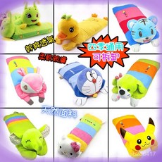 【多款任選】兒童卡通枕頭 嬰兒枕頭 蕎麥殼皮枕 春夏純棉枕 幼兒園午睡枕 兒童枕 可拆洗小黃鴨 嬰兒枕 水洗枕 枕頭, 粉老虎,卡通枕套+蕎麥殼芯, 1個