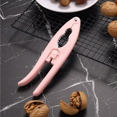 【批發價】核桃夾子多功能核桃開果器榛子夾剝核桃工具開堅果神器碎殼堅果鉗, 核桃夾粉色, 1個