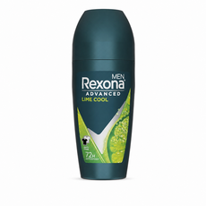 Rexona 蕊娜 Advanced Lime Cool 男用滾珠體香劑 清新萊姆 72H 防汗, 1個, 45ml
