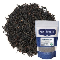 Organic Positively Tea COMPANY 컴퍼니 Decaf 잉글리시 브렉퍼스트 홍차 티백 20개 137546, French Breakfast, 45g