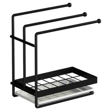 다용도 행주 거치대, 1개, 블랙