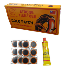 thumps up 썸즈 업 콜드 펑크패치 36방+본드20ml (대만) 자전거 펑크패치 튜브수리, 1개, 썸즈 업 콜드 펑크패치 36방+본드20ml,