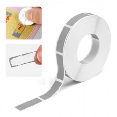 1000매 사각형 스크래치 롤 스티커, 1X3.8cm 그레이(S1226), 1세트