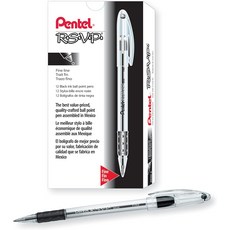 펜텔 RSVP 볼펜 파인 라인 07mm 블랙 잉크 BK90A 팩 총 2개
