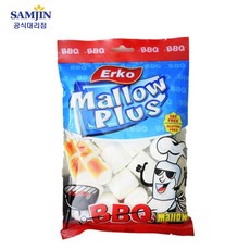 삼진 화이트 머쉬멜로우 소포장 100g 캠핑용 간식 베이커리 바베큐용, 1개