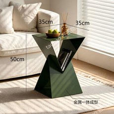 철제 쇼파테이블 디자인 이동식 티테이블 매장 틈새, B. 먹색 35x50cm