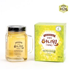 [허니원] 프리미엄 아카시아 벌꿀 핸들컵, 500g, 1개