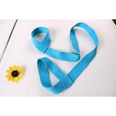 요가 매트 스트랩 운동 스포츠 슬링 어깨 휴대 조절 스트레치 휴대용 홈 짐 피트니스 장비, 색상: 3. 하늘색, 1개