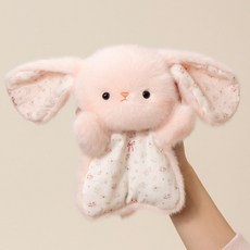 귀여운 애착인형 봉제인형 말랑 스퀴시 양 허스키 인형 선물용 장식, 1개, 분홍 토끼, 16cm