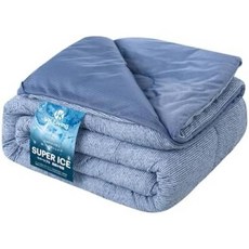 일본 직배송 VK Living SUPER ICE Summer Duvet 싱글 양면 쿨 센세이션 타월 원단 습기 흡수 속건 항균 방진 진드기 세탁 가능 55.1×74.8인치 140, navy