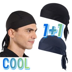 락킥 자전거 메쉬 두건 모자 2P, 락킥 블랙+네이비
