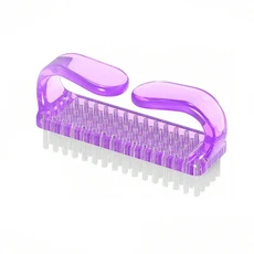 쿠쿠스토어 1/2/4/10개/세트 멀티 컬러 네일 아트 대형 폴리쉬 글루 혼 브러쉬 청소 플라스틱 먼지 매니큐, 04 Purple