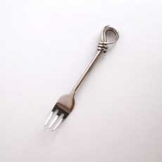 MDA 포링 엔틱 꼬임 티포크 디저트 케잌 과일포크 엔틱 커트러리, 1개