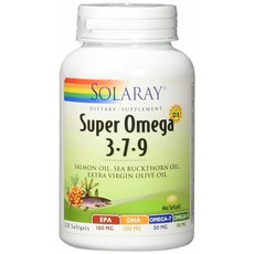 SOLARAY Omega-3-7-9綜合魚油軟膠囊, 1罐, 120顆
