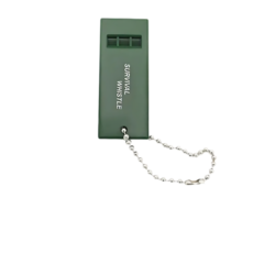 求生 三孔高分貝 戶外求救 便攜式哨子, 軍綠色, 2個