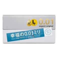 SAGAMI 相模 0.01 L 極潤加大 保險套, 1個, 12個裝