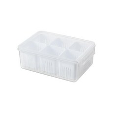미고홈 주방 수납함 신선 반찬통 밀폐용기, 6개, 1개
