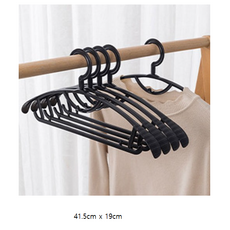 스탠다드리빙 어깨뿔방지 논슬립 다용도 옷걸이, 블랙, 20개