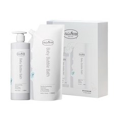 Baan 貝恩嬰兒泡泡香浴組，500ml香浴露+800ml補充包，溫和清潔，呵護寶寶嬌嫩肌膚, 1個