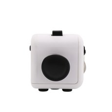 AB3 療癒魔方 Fidget Cube 紓壓方塊, 【AB3】2#白黑色(附吊繩!), 1個