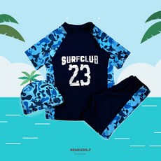 주니어 키즈 남아 반팔 반바지 실내 생존수영 수영복 세트