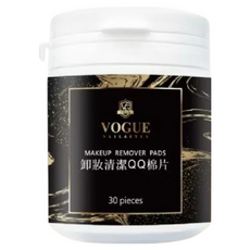 VOGUE 卸妝清潔 QQ 棉片 30片裝｜卸妝棉 卸妝棉片 輕鬆卸妝, 1個, 30片