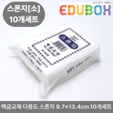 백금교재 스폰지 사각 스펀지 청결이 다용도 2종 10개입 세트, 1세트