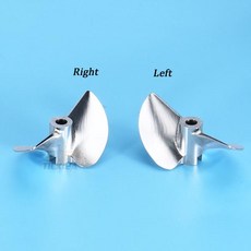 CNC 알루미늄 프로펠러 2 블레이드 합금 나사 왼쪽/오른쪽 D30/32/33/34/35/36/37/38/39/40/41/42/43/44/4, 25 445 Left
