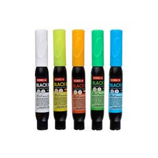 동아 블랙보드마카 형광 낱색 BLACK BOARD, 5개, 화이트