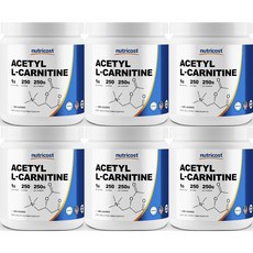 뉴트리코스트 고흡수 아세틸 엘 카르니틴 파우더, 250g, 6개
