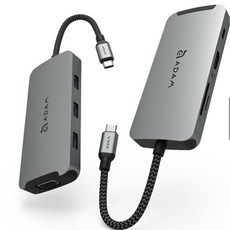 ADAM 亞果元素 Hub A08 USB-C 八合一多功能轉接器, 1個
