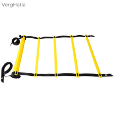 VergHatia 스냅버튼 스피드사다리 민첩성 훈련 줄사다리 축구 농구 체력 단련 운동기구, 1개, free