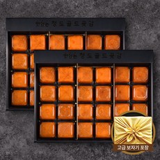 [곶감선물관] 청도 프리미엄 반건시 선물세트 1kg내외 (30-40gx24개)x2박스, 2개, 1kg