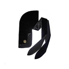 Red by Kiss Power Wave Durag 天鵝絨 頭巾 - YAV美國品牌 Bow Wow聯名款，舒適透氣，定型有型, 黑色