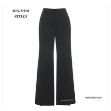 미니멈 여성 정장 데일리 심플 오피스룩 MD 세미 와이드 팬츠 MYBAWP6120BKCJDH5328761