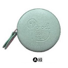員 圓形皮革捲尺 便攜迷你軟尺 150公分 綠色, A綠色, 1個