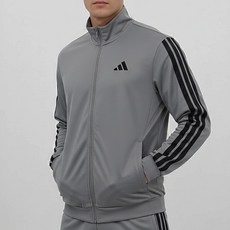 아디다스 남성 베이직 트레이닝 자켓 삼선 풀집업 져지 스포츠 자켓 츄리닝 상의