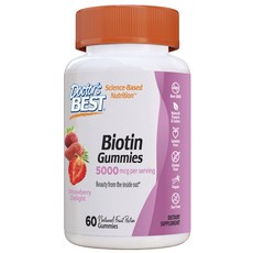 Doctor's BEST 生物素草莓軟糖 5000mcg, 1個, 60入