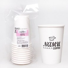 일회용 테이크아웃 핫컵 13온스 10P 업소용 홈카페 카페용품, 1개, (L) 일회용 핫컵 13온스 (10p)
