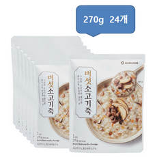아워홈 버섯소고기죽, 270g, 24개