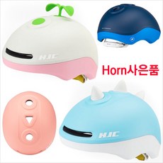 홍진 글레오 유아 어린이 자전거 헬멧 인라인 주니어 키즈 킥보드 안전모, 핑크민트(뿔 사은품), 1개