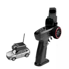 미니 촬영 카메라 자동차 RC 카 앱제어 FPV 레이싱 데스크탑카, 은회색 + 손잡이 리모컨
