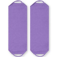 리앤리 대나무 친환경 등때밀이 롱 샤워타월, 2개, 1세트, 보라