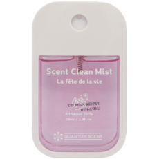 퀀텀센트 미니 휴대용 세니타이저 스프레이 센트클린미스트-그린플로럴부케 (꽃집향기), 3개, 38ml