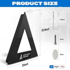 Ruiru bro TRIANGLE 트라이앵글 Hockey Passer Rebounder 튼튼한 스틸 장비 실내 실외 솔로 트레이닝 얼음 안팎에서 훈련용 패스 슬롯 3개, Ruiru bro TRIANGLE 트라이앵글 Hocke